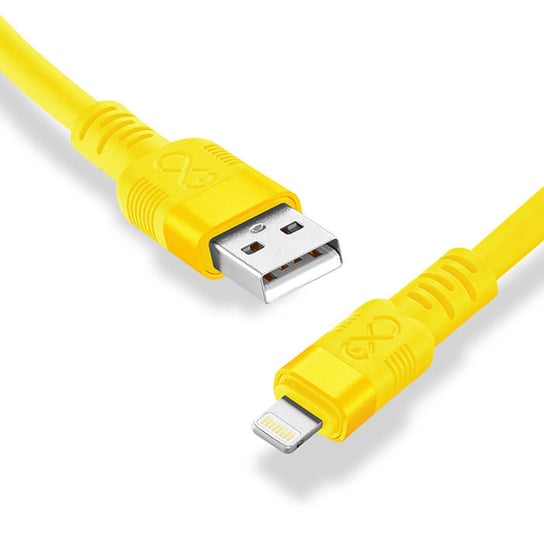 Kabel USBA-Lightning eXc WHIPPY Pro 0.9m dojrzała cytryna EXC