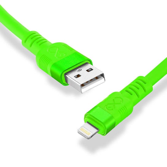 Kabel USBA-Lightning eXc WHIPPY Pro 0.9m neonowa zieleń EXC
