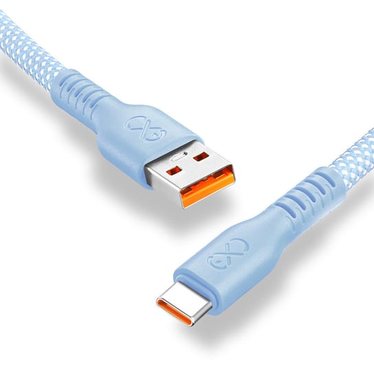 Kabel USBA-USBC eXc IMMORTAL, 0.9m, błękitny EXC