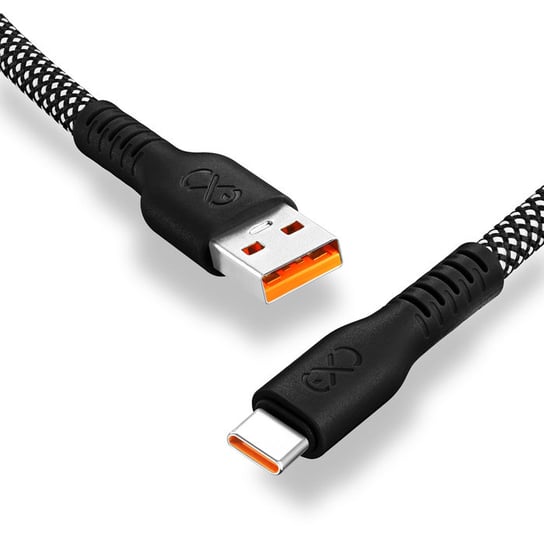 Kabel USBA-USBC eXc IMMORTAL, 0.9m, czarny EXC