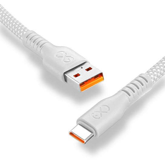 Kabel USBA-USBC eXc IMMORTAL, 0.9m, popielaty EXC