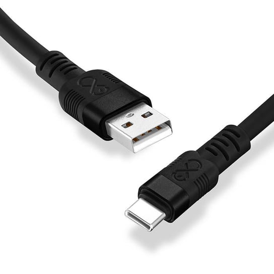 Kabel USBA-USBC eXc WHIPPY Pro 0.9m czarny EXC