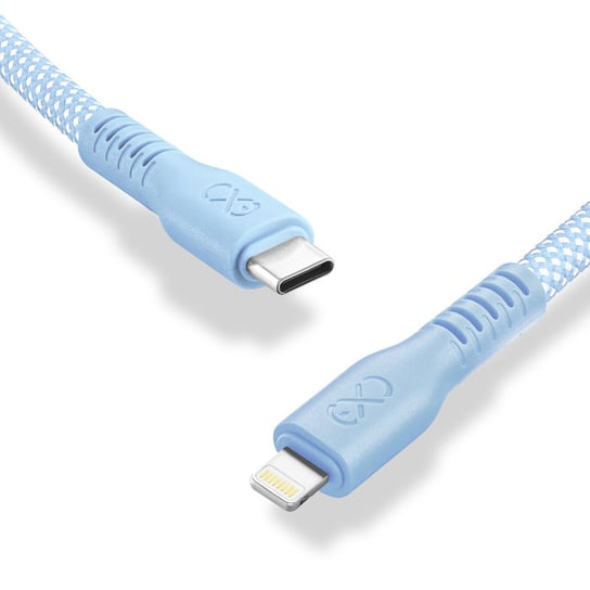 Kabel USBC-Lightning eXc IMMORTAL,0.9m,błękitny EXC