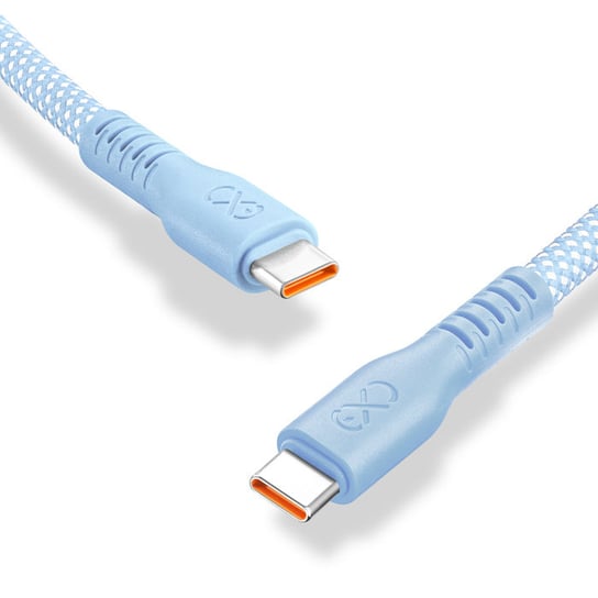 Kabel USBC-USBC eXc IMMORTAL,0.9m,błękitny EXC