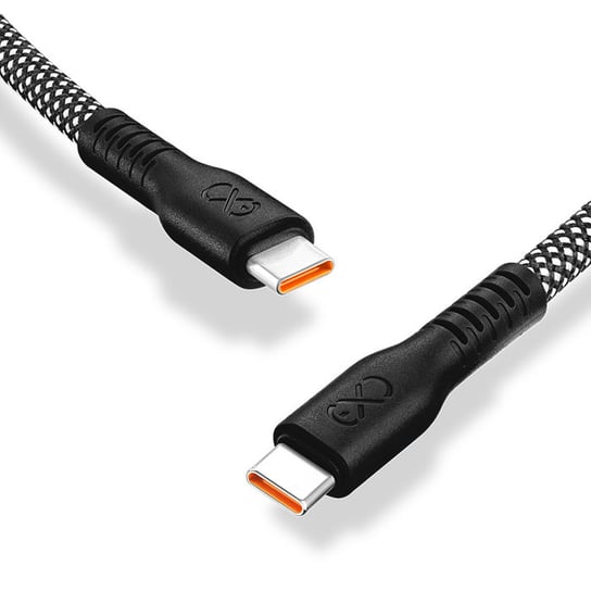 Kabel USBC-USBC eXc IMMORTAL,0.9m,czarny EXC