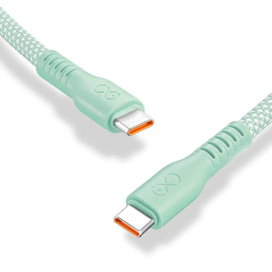 Kabel USBC-USBC eXc IMMORTAL,0.9m,miętowy EXC