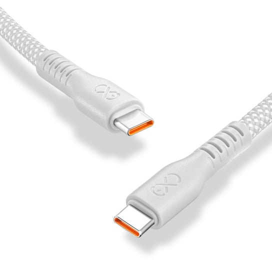 Kabel USBC-USBC eXc IMMORTAL,0.9m, popielaty EXC