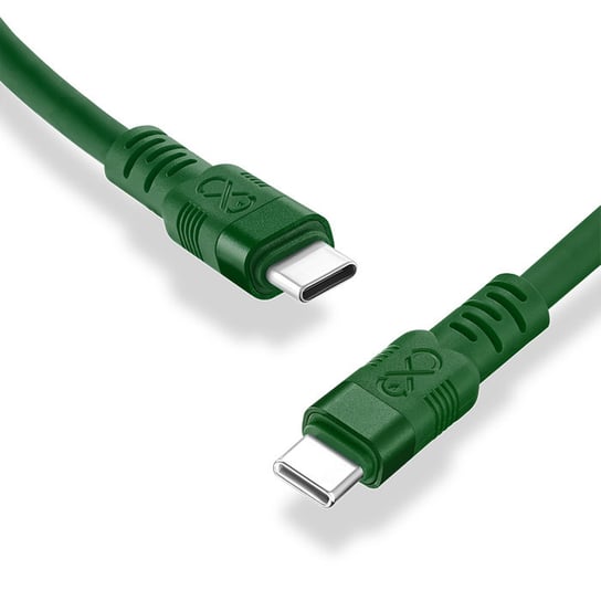 Kabel USBC-USBC eXc WHIPPY Pro 0.9m butelkowa zieleń EXC