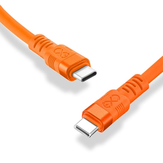 Kabel USBC-USBC eXc WHIPPY Pro 0.9m soczysta pomarańcza EXC