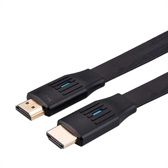 Kabel VALUE 8K HDMI Ultra HD z Ethernetem, płaski, M/M, czarny, 1 m Value