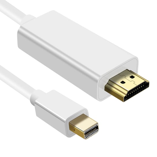 Kabel wideo 1,8 m z wtykiem Mini DisplayPort na wtyk HDMI — bialy Avizar
