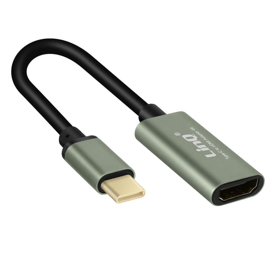 Kabel wideo/adapter USB-C meski na zenski HDMI, LinQ — szary LinQ