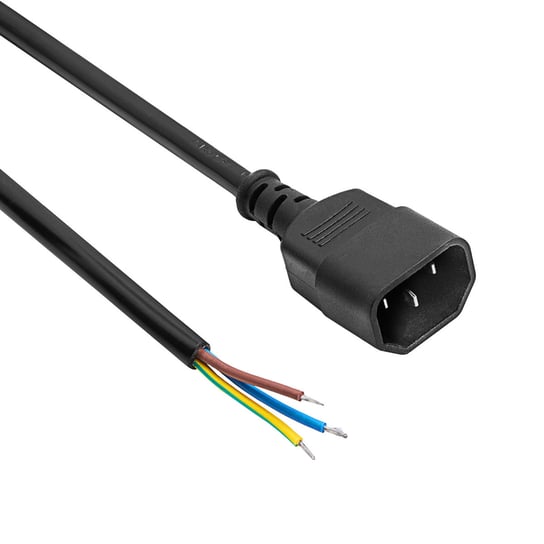 Kabel zasilający bez zakończenia Akyga AK-OT-07A CCA IEC C14 1.5 m Akyga