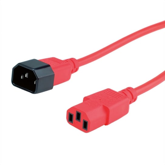 Kabel zasilający do komputera monitor czerwony 3m Roline