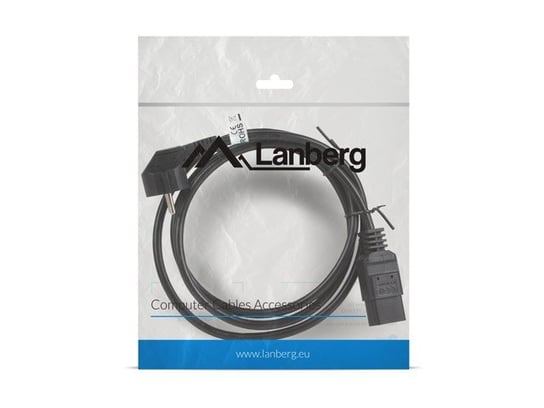 Kabel zasilający IEC C19 - Schuko LANBERG, 1.8 m Lanberg