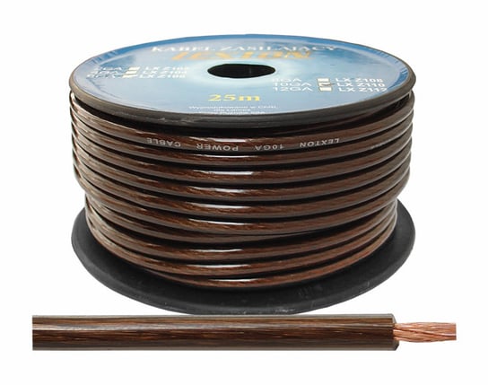 Kabel zasilający LEXT10GA/5.5mmCCA czarn Lexton