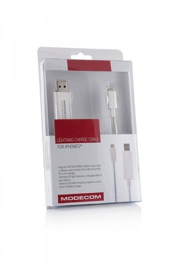 Kabel zasilający MODECOM z taśmą LED do telefonu iPhone 5 Modecom