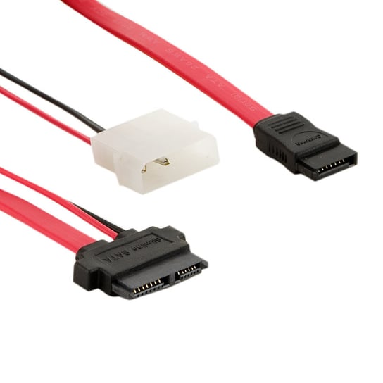 Kabel zasilający SATA 13-pin - SATA 7-pin/LP4 4WORLD, 0.5 m 4world