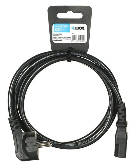 Kabel zasilający Schuko - IEC320 C13 M-F IBOX, 1.5 m IBOX