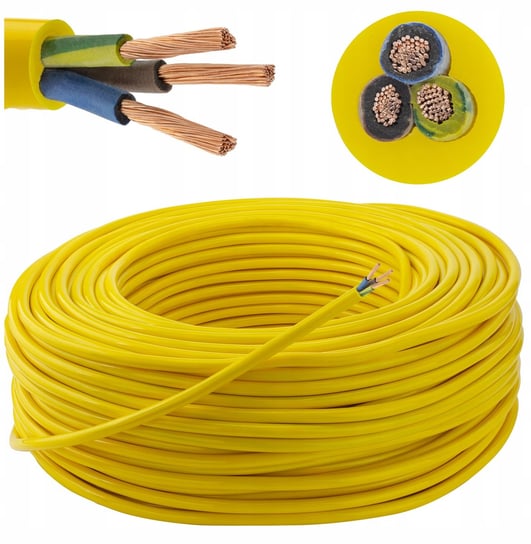 Kabel zewnętrzny PUR H07BQ-F poliuretan 3x1,5 100m ELEKTROKABEL