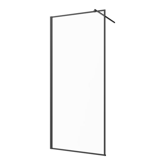 Kabina prysznicowa Invena Walk-In II szkło w ramce 200 x 80 cm, czarny INVENA