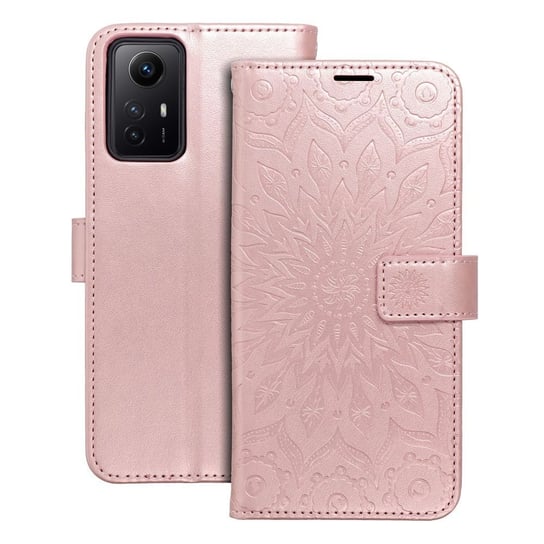 Kabura MEZZO Book do XIAOMI Redmi NOTE 12S mandala złoty róż Partner Tele