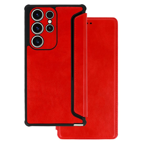 Kabura Razor Leather Book do Samsung Galaxy S23 czerwona Inna marka