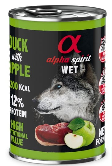 Kaczka z jabłkiem dla psa ALPHA SPIRIT, 400 g Alpha spirit