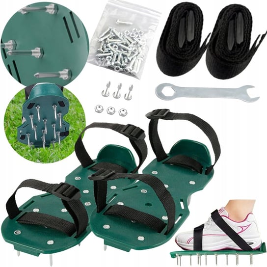 KADAX Aerator Duże Kolce Buty Do Napowietrzania Trawy Areator Wertykulator KADAX