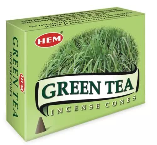 kadzidełka GREEN TEA, stożkowe HEM