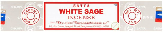Kadzidełka Satya 15 g - BIAŁA SZAŁWIA White Sage, Indyjskie kadzidła Satya