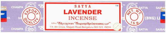 Kadzidełka Satya 15 g - Lavender Lawenda - Indyjskie kadzidła pyłkowe Satya