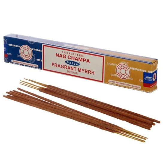 Kadzidełka Satya Nag Champa i pachnąca mirra Satya