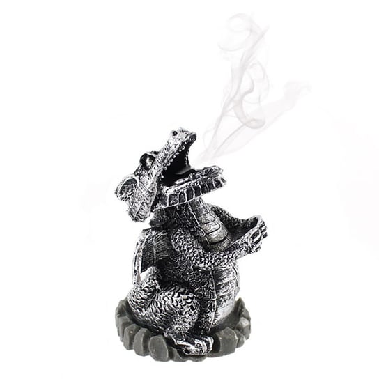 Kadzielniczka Smoking Dragon (Silver) Do Kadzidełek Stożkowych The Best Life