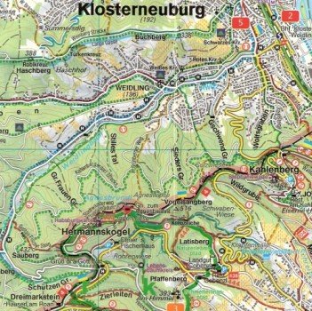 Kahlenberg Klosterneuburg mapa 1:40 000 Freytag Berndt Opracowanie zbiorowe