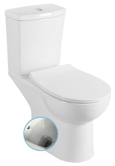 KAIRO CLEANWASH kompakt WC z funkcją bidetu, odpływ poziomy, biały Inna marka