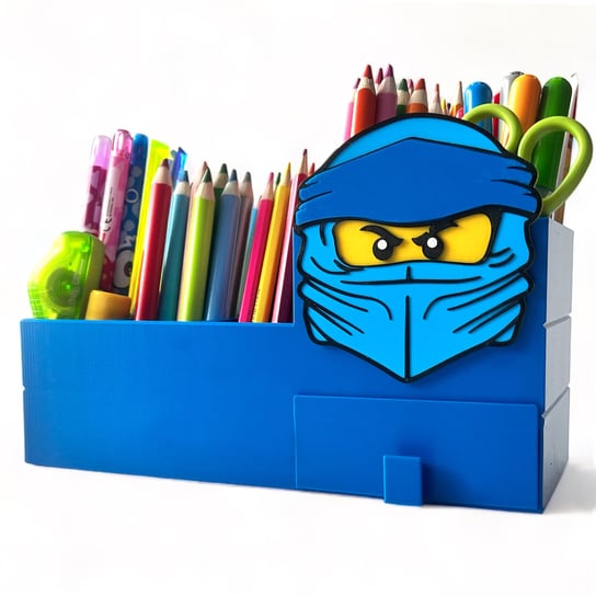 KAJAWIS organizer biurko XL w stylu NINJAGO LEGO kredki SZUFLADKA NINJA EKO Kajawis