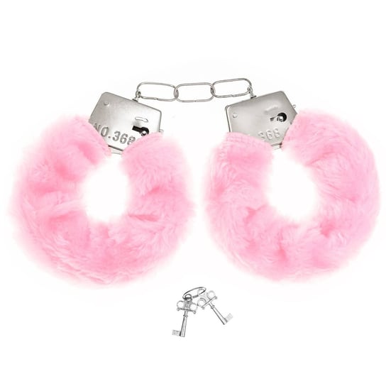 Kajdanki z futerkiem, jasno różowe PartyPal