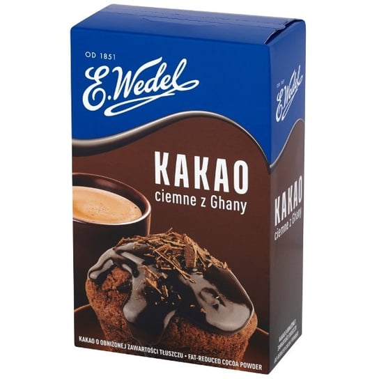 Kakao ciemne z Ghany E. WEDEL, 180 g E. Wedel