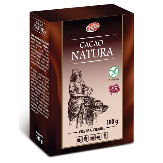 Kakao naturalne, ekstra ciemne bez glutenu Celiko