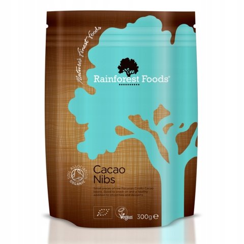 Kakao RAW Kruszone Ziarna BIO Rainforest Foods Rainforest Foods