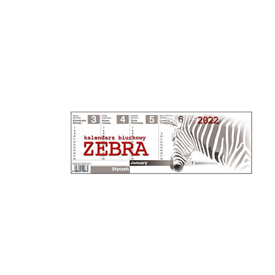 Kal. Biurkowy Zebra 2022 Parma Press