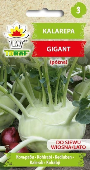 Kalarepa GIGANT (późna)
Brassica oleracea L. var. gongylodes Toraf