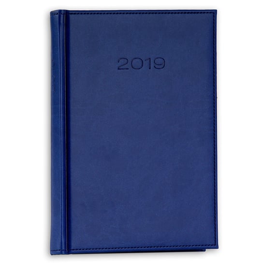 Kalendarz 2019, dzienny, format A5, Vivella, niebieski Lucrum
