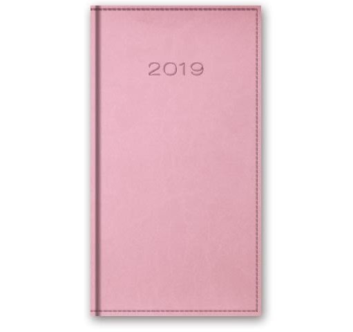 Kalendarz 2019, tygodniowy, format A6, Vivella, pudrowy róż Lucrum