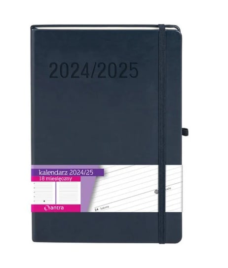 Kalendarz 2024/2025 18 M-Cy. Minimalizm B5 Tns Czarny Antra