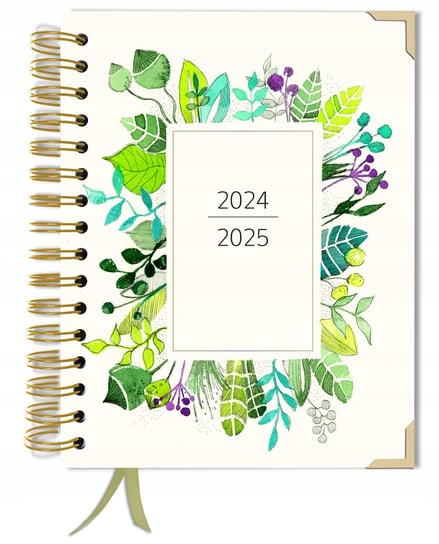 Kalendarz 2024-2025 2dni=1strona A5+ terminarz książkowy dowolny miesiąc TADAPLANNER