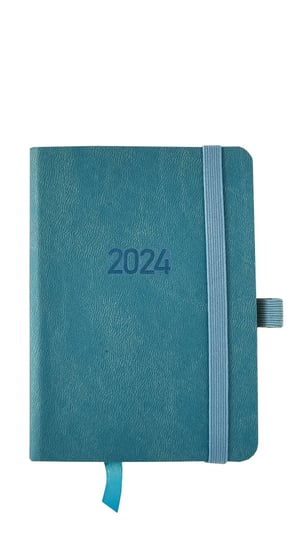 Kalendarz 2024 Flex Z Gumką Kieszonkowy V1 Niebieski Avanti