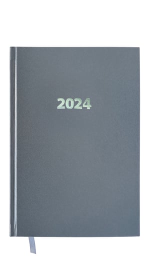 Kalendarz 2024 Lux Elegance Z Gumką A4 Dzienny V4 Szary Avanti