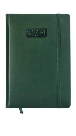 Kalendarz 2024 Lux Z Gumką A5 Dzienny V1 Zielony Avanti
